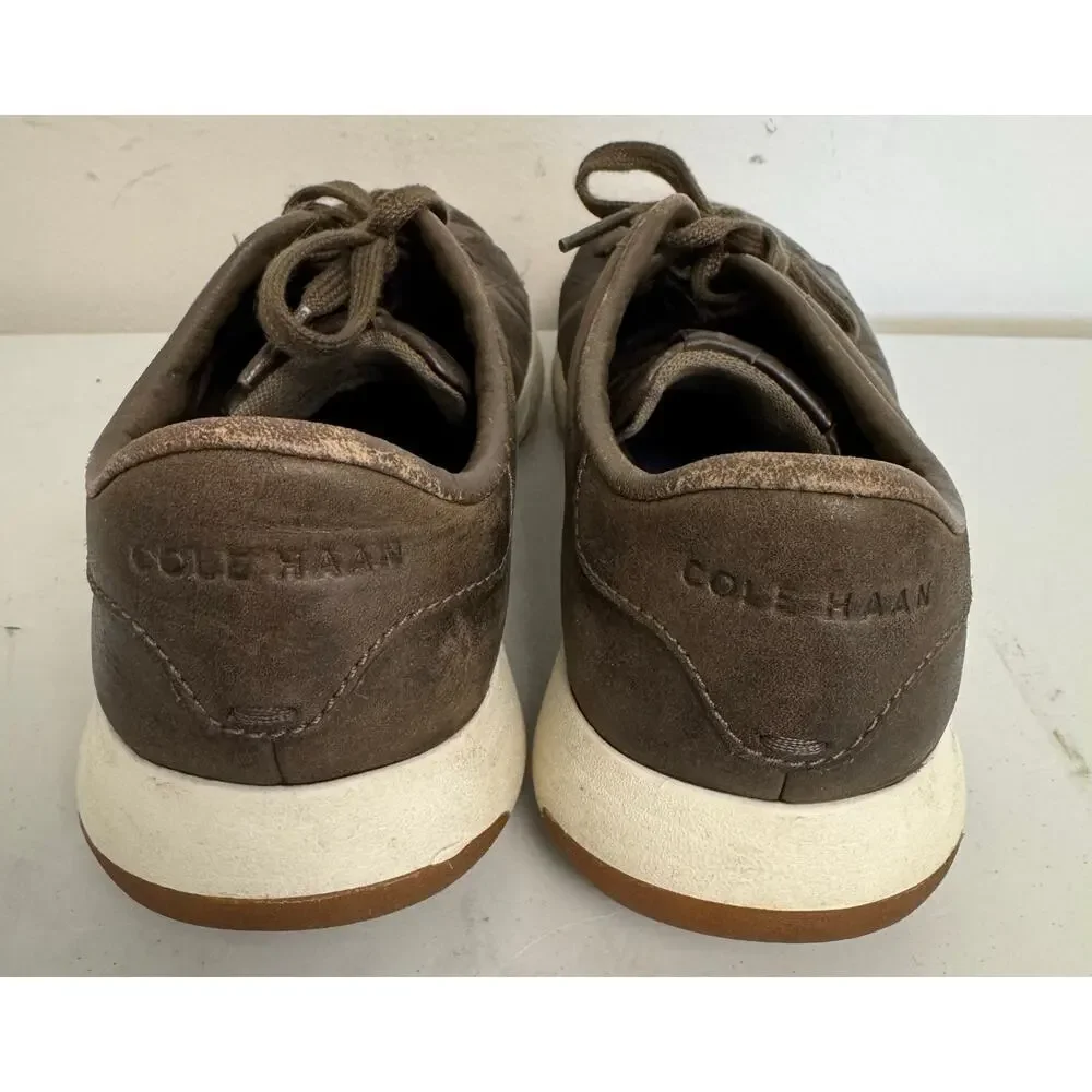 Cole Haan Grandpro Tennis Sneaker Lace Up Low TopLeather Shoe 8M Ironstone Gray